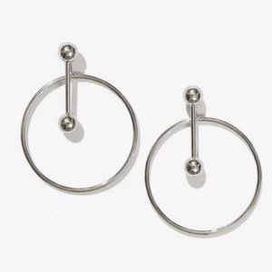 AdornMonde Ivo Silver Geometric Ear Jackets